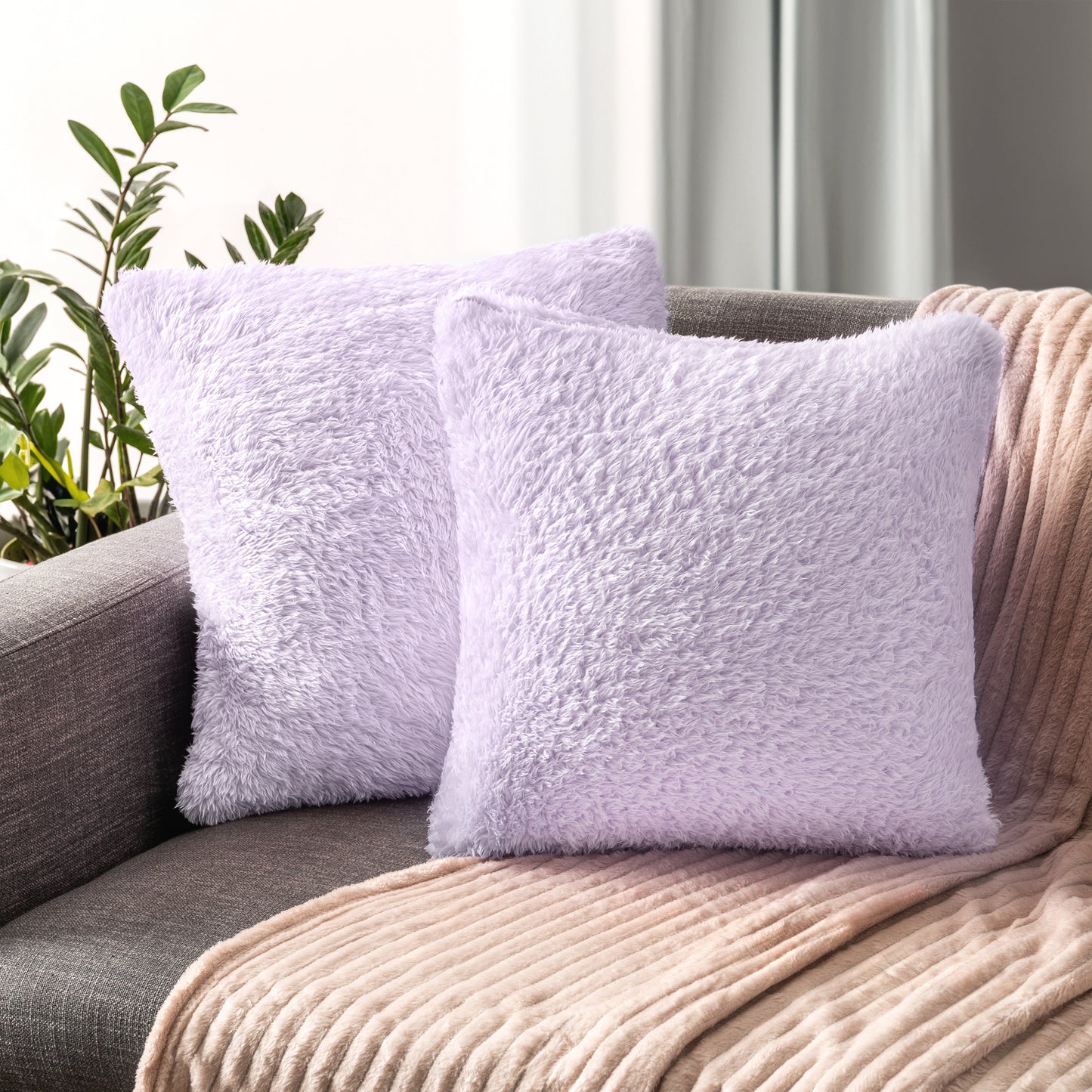 Sherpa Fleece Pillow Cover - Set of 2