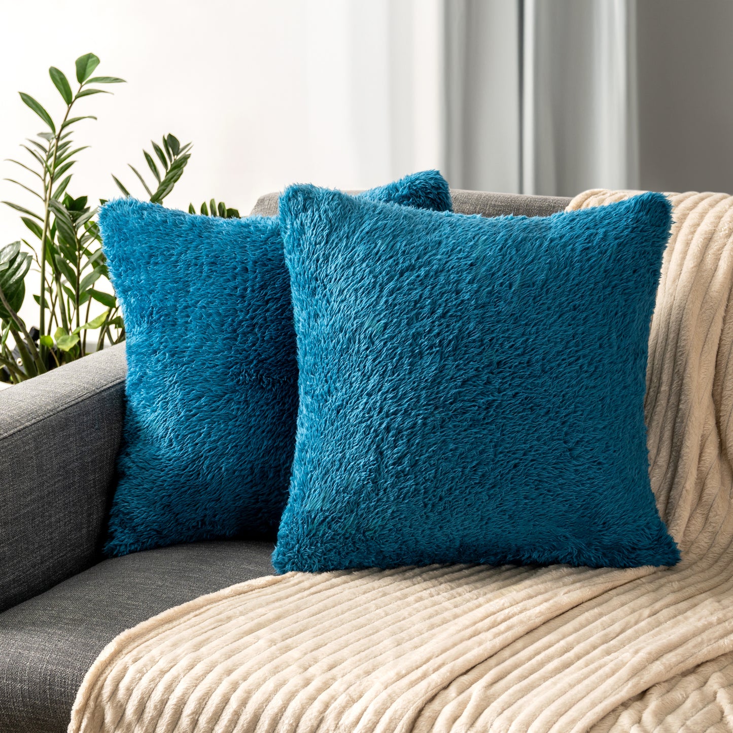 Sherpa Fleece Pillow Cover - Set of 2
