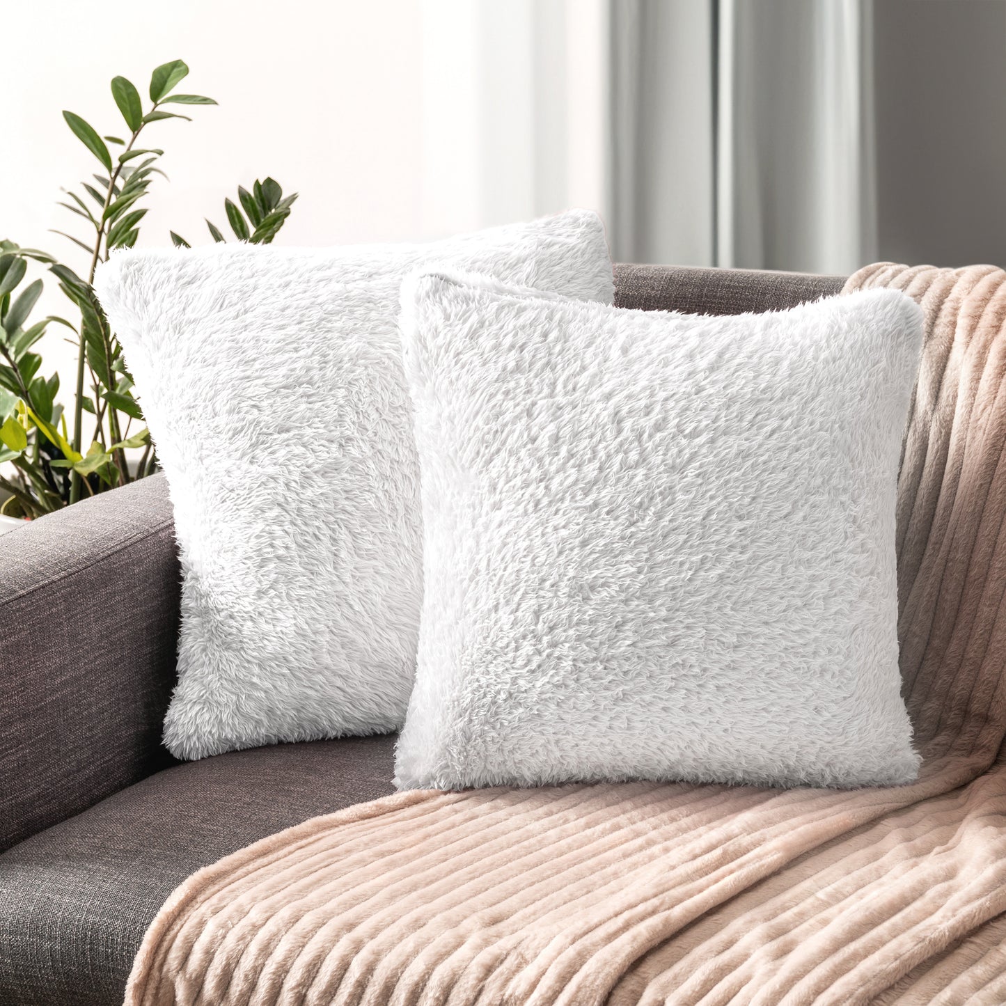 Sherpa Fleece Pillow Cover - Set of 2