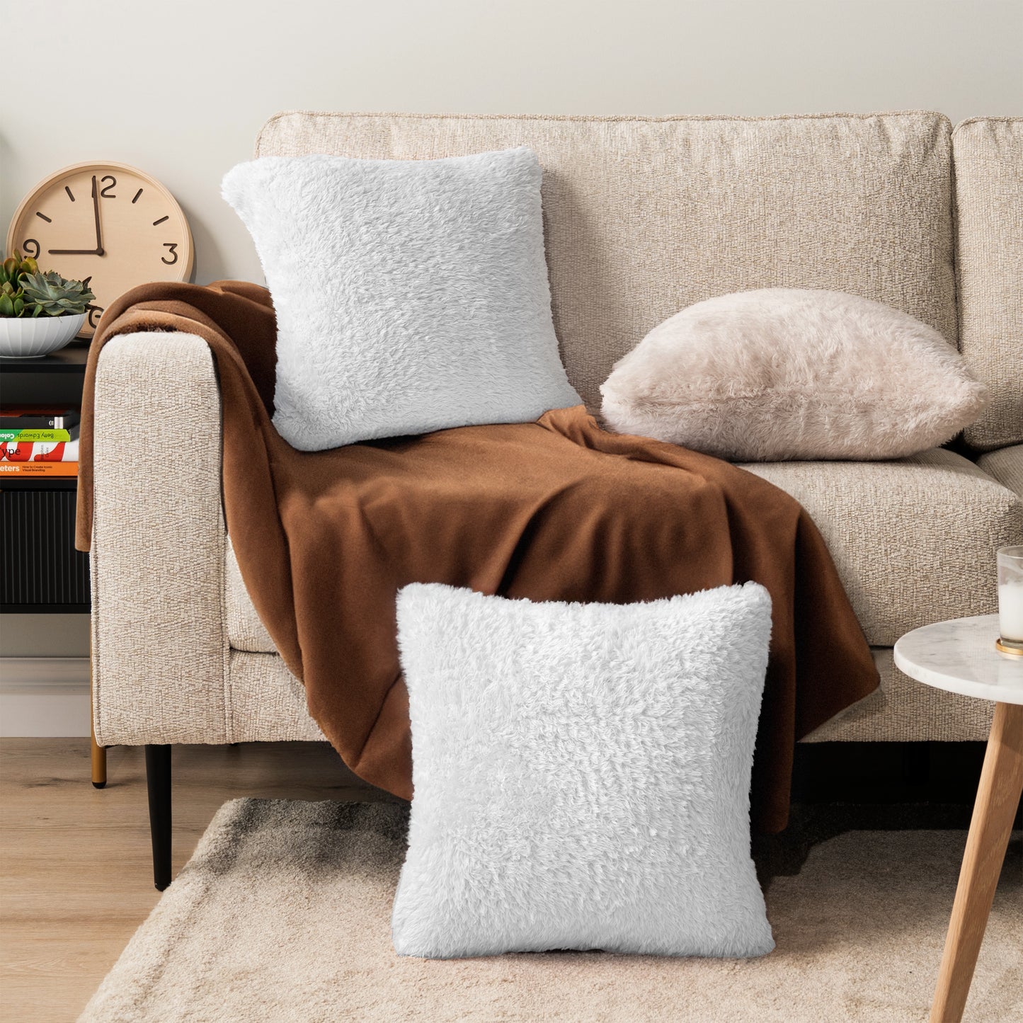 Sherpa Fleece Pillow Cover - Set of 2