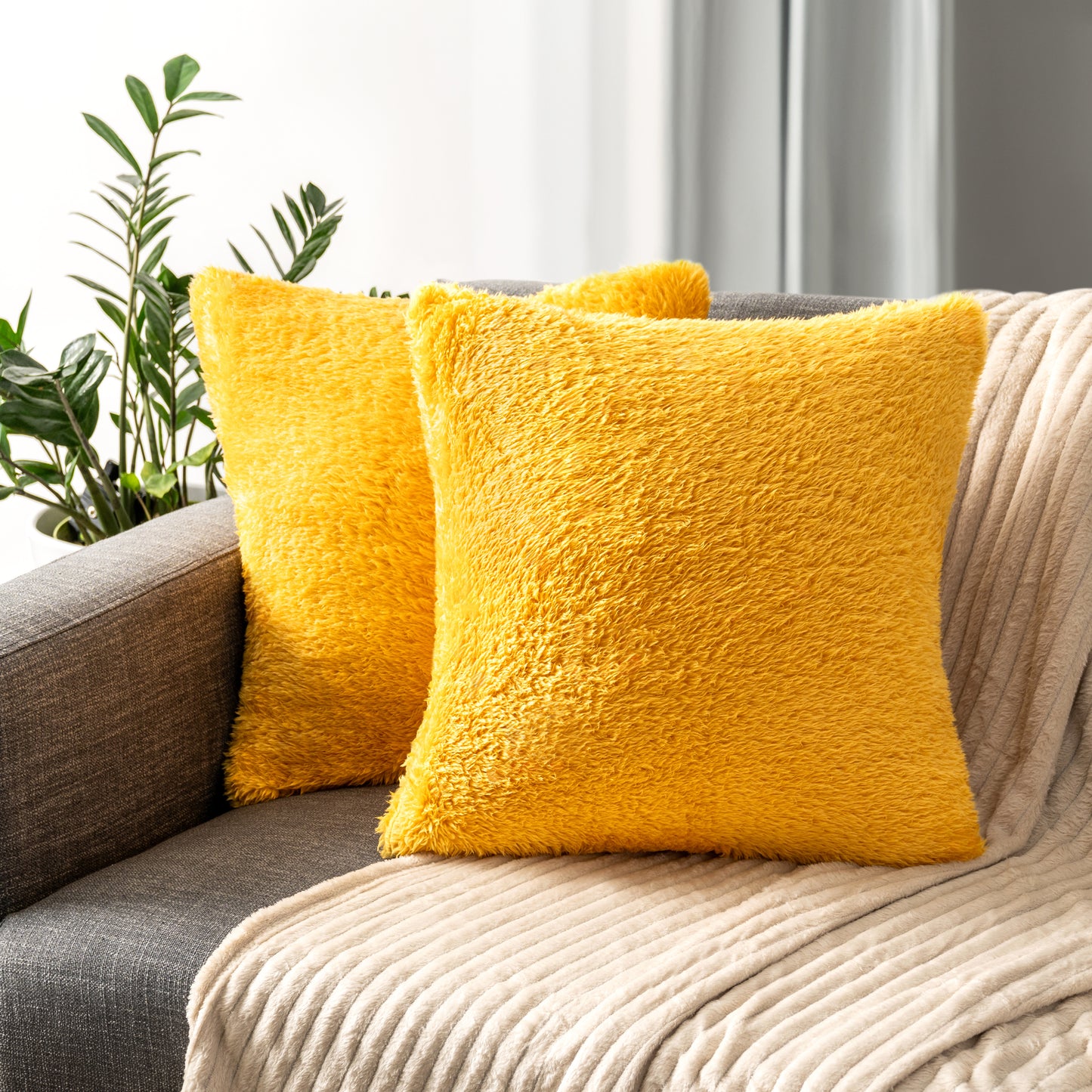 Sherpa Fleece Pillow Cover - Set of 2