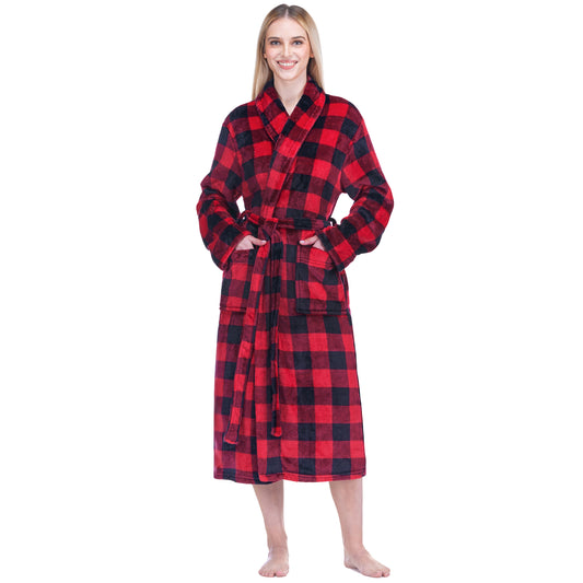 Women's Checkered Robe