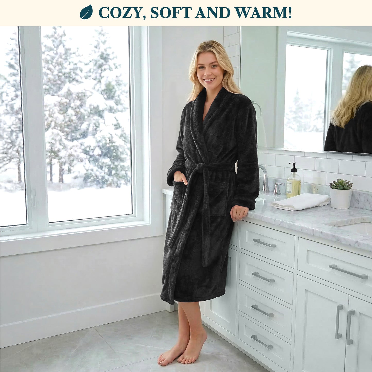 Women's Sherpa Fluffy Robe