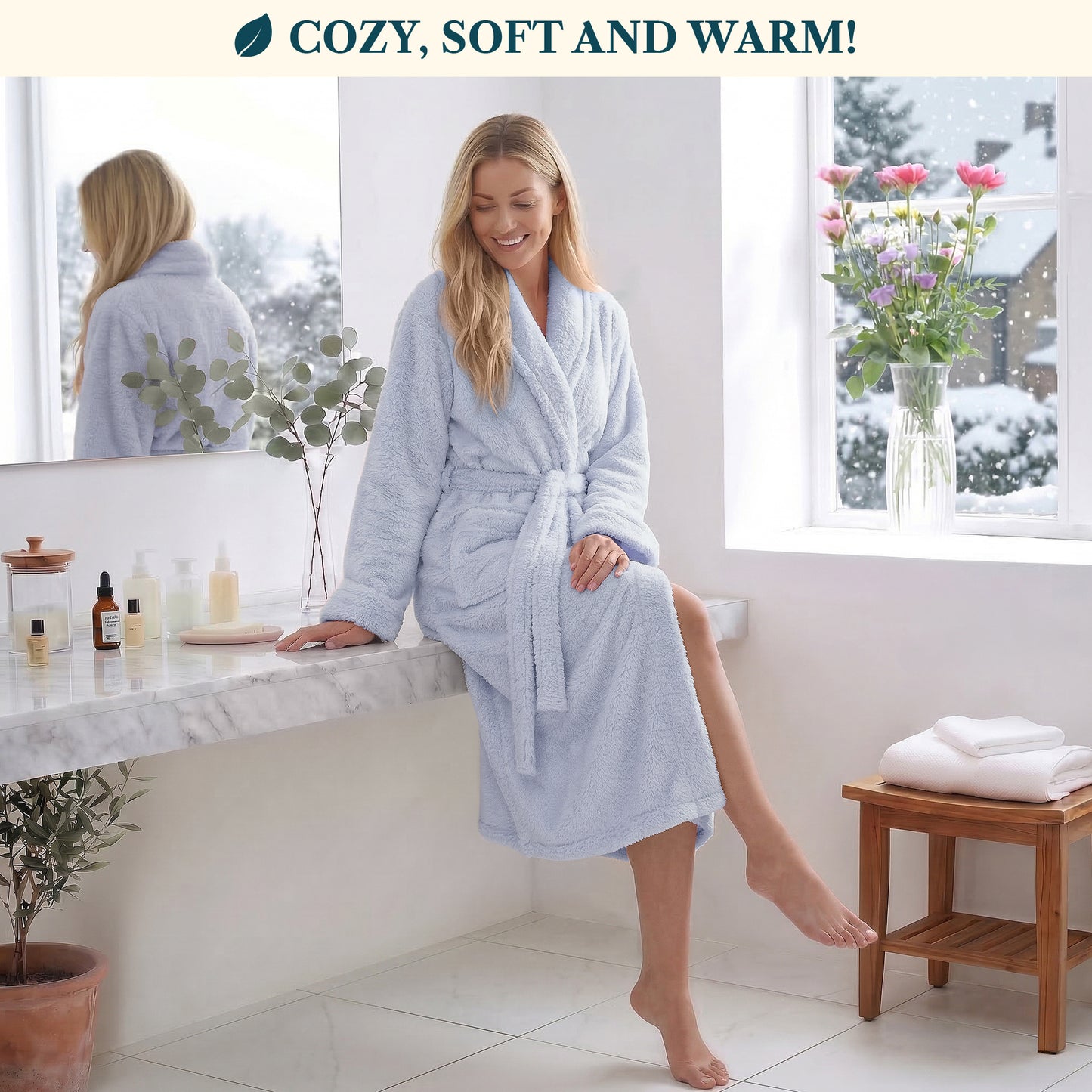 Women's Sherpa Fluffy Robe
