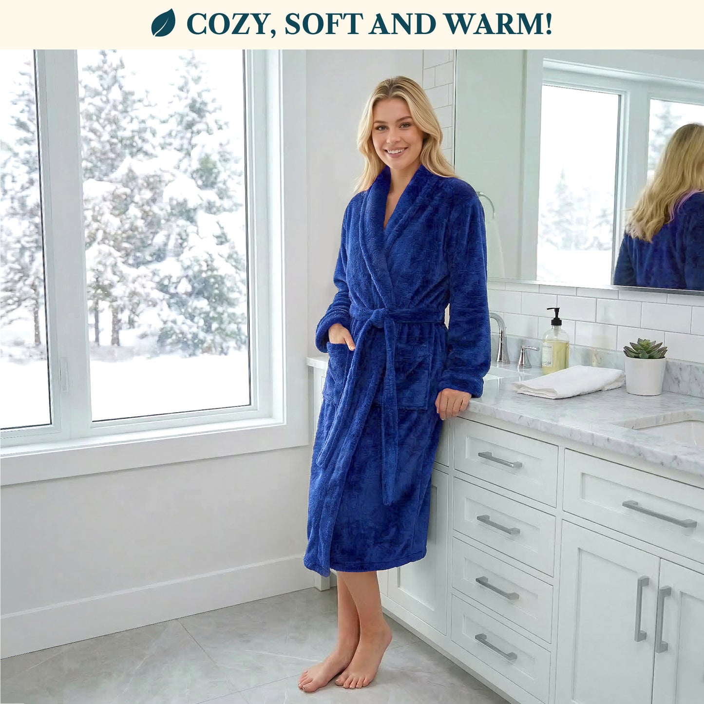 Women's Sherpa Fluffy Robe