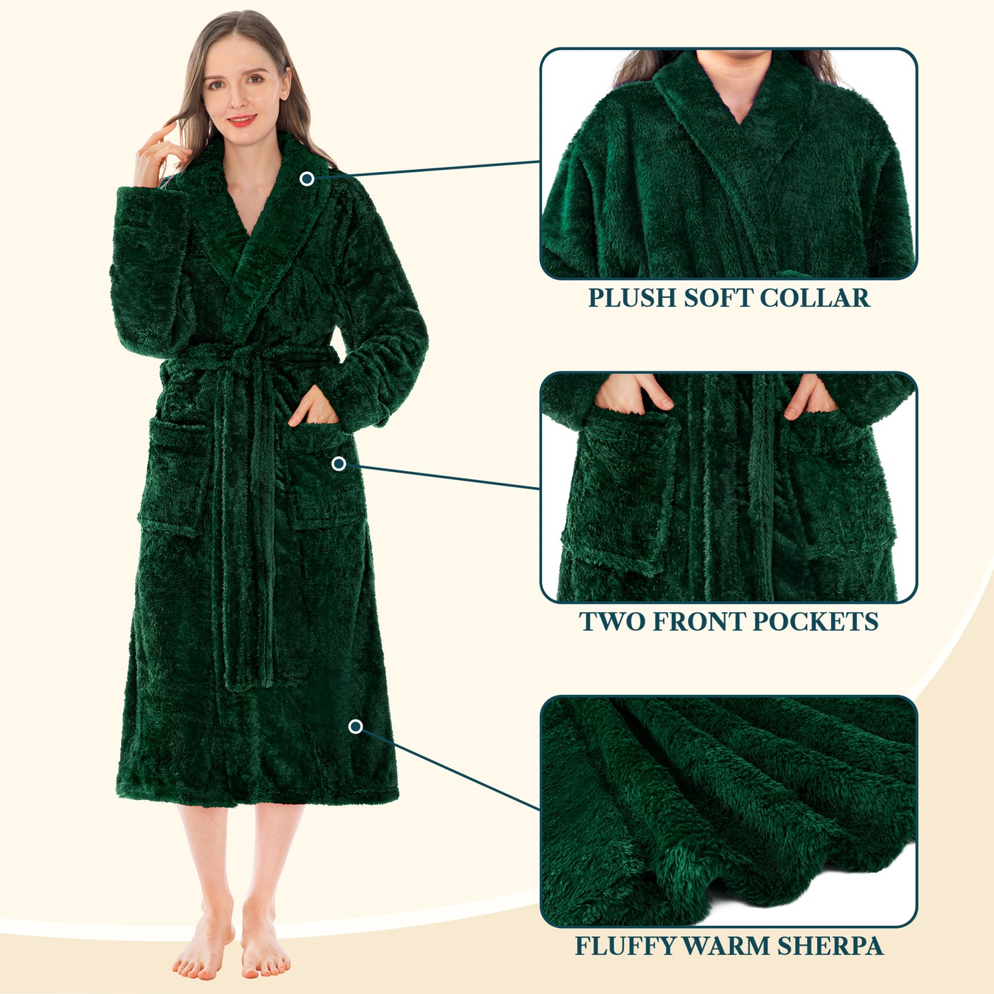 Women's Sherpa Fluffy Robe