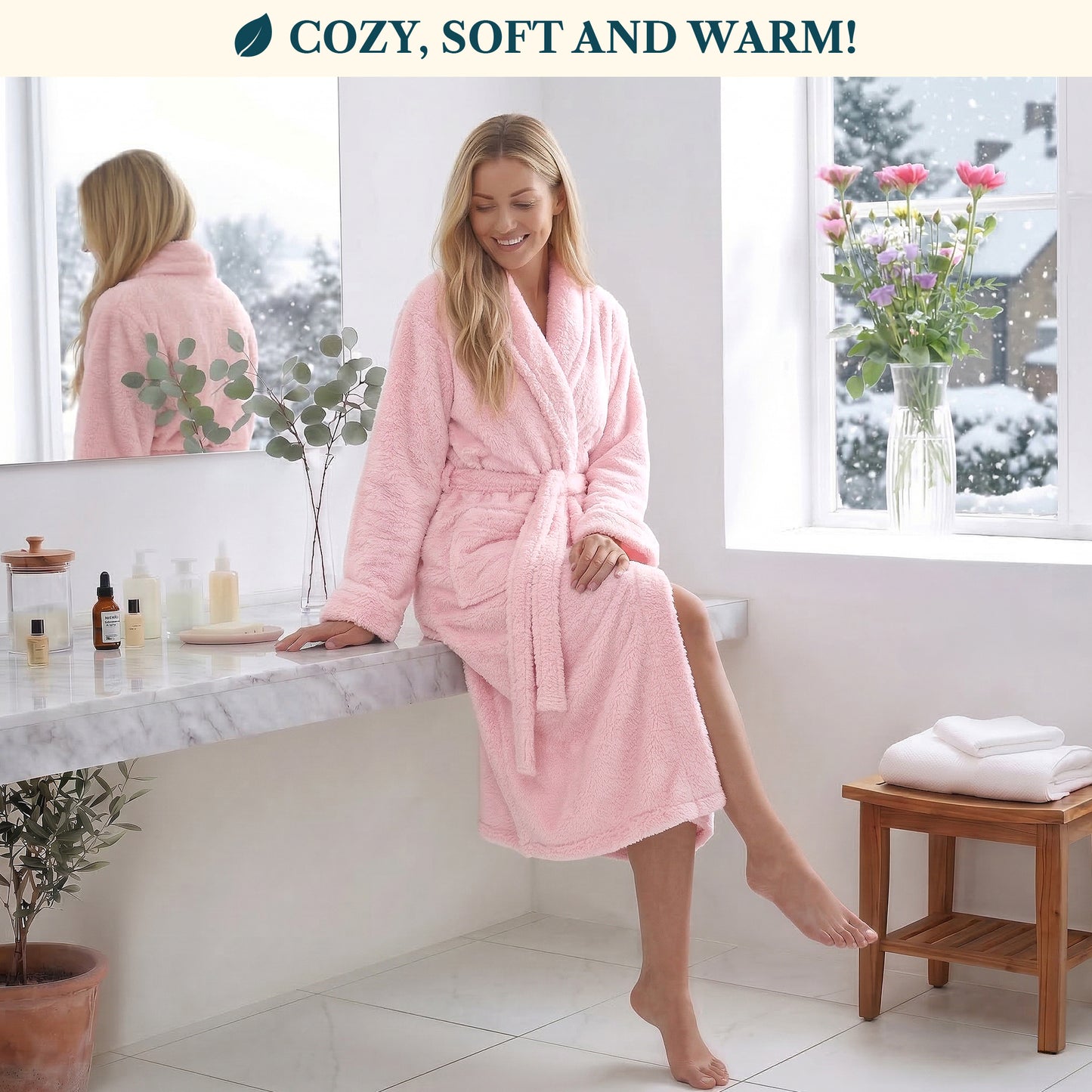 Women's Sherpa Fluffy Robe