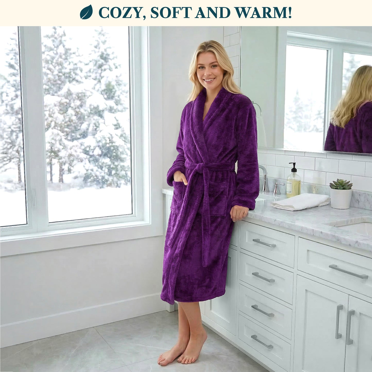 Women's Sherpa Fluffy Robe