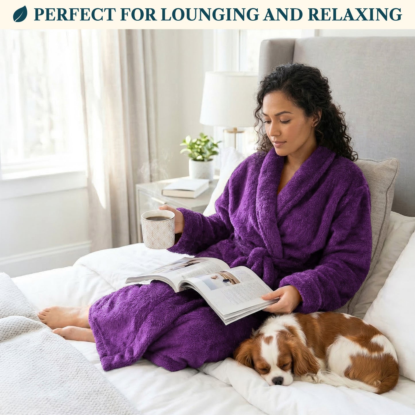 Women's Sherpa Fluffy Robe