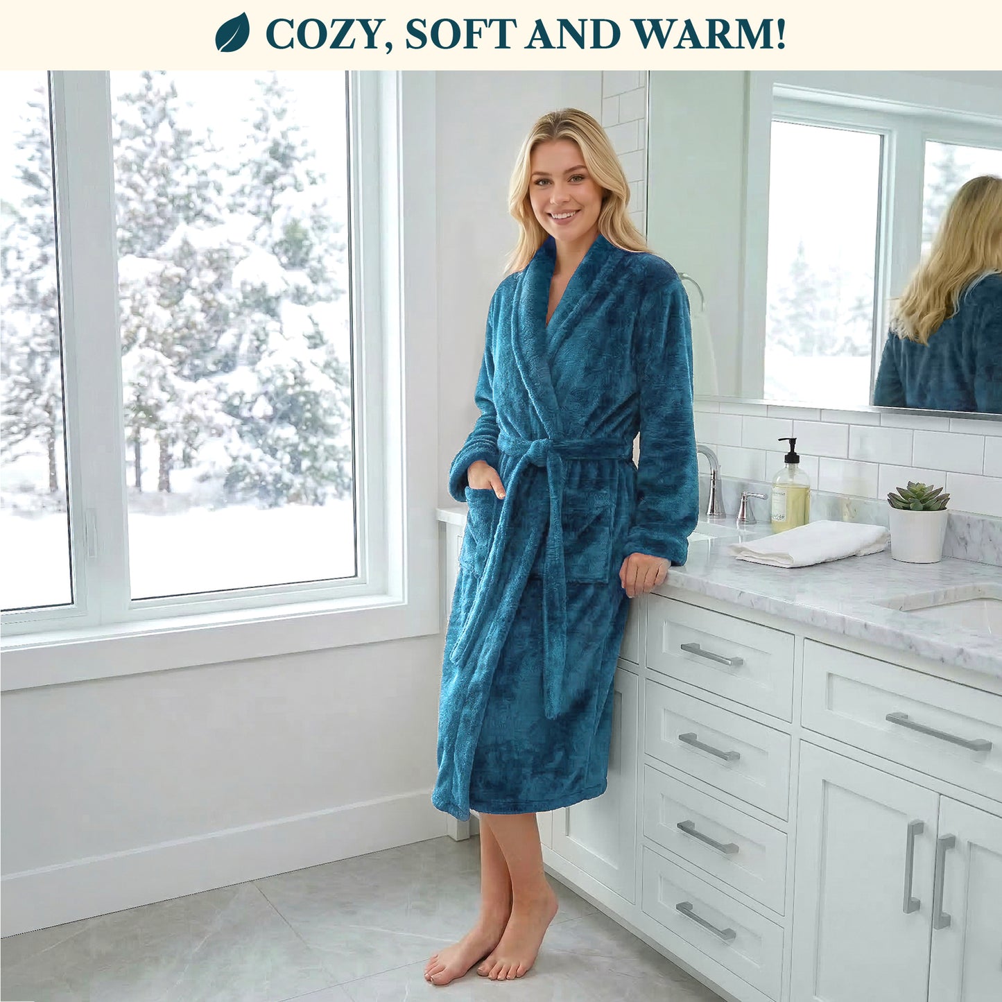 Women's Sherpa Fluffy Robe