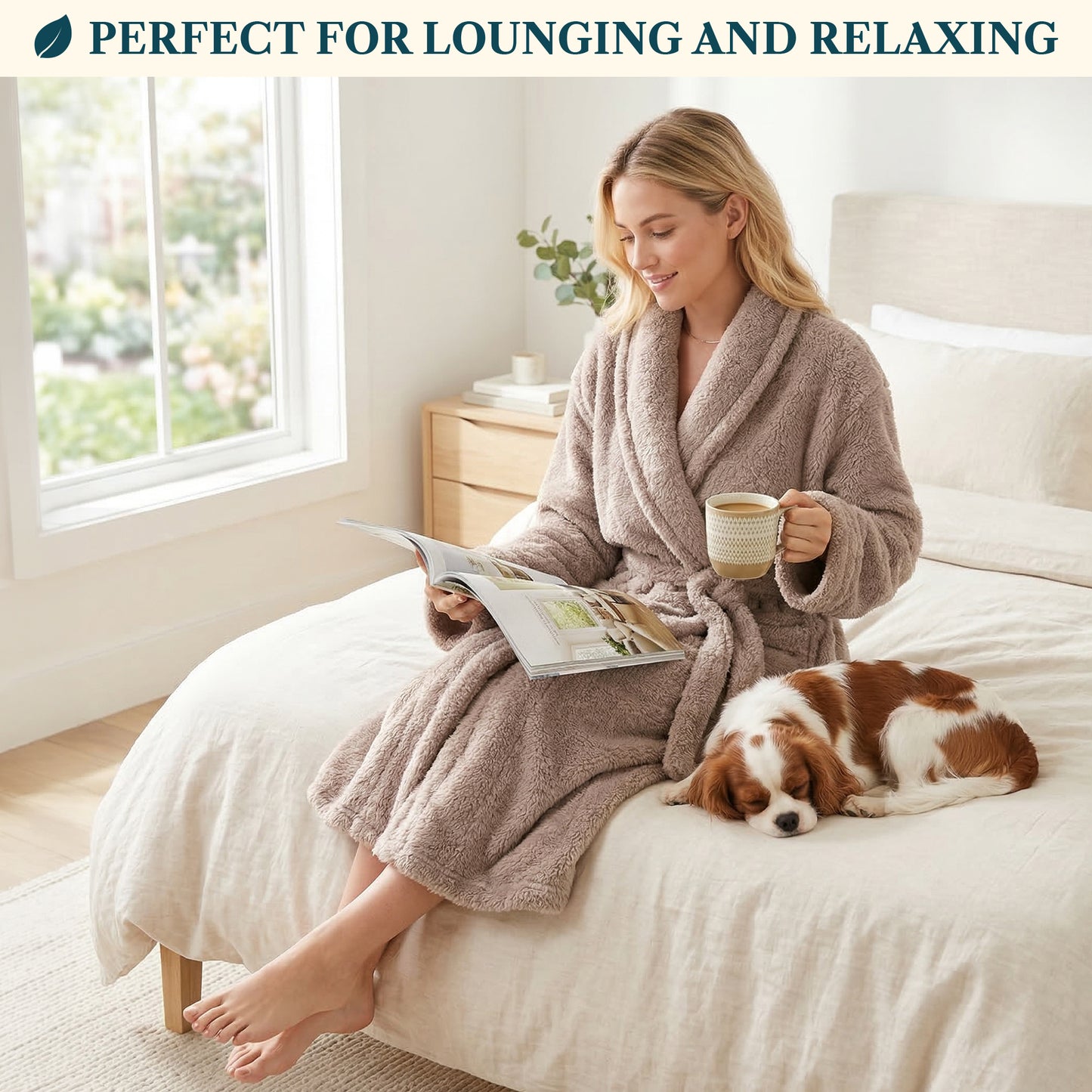 Women's Sherpa Fluffy Robe
