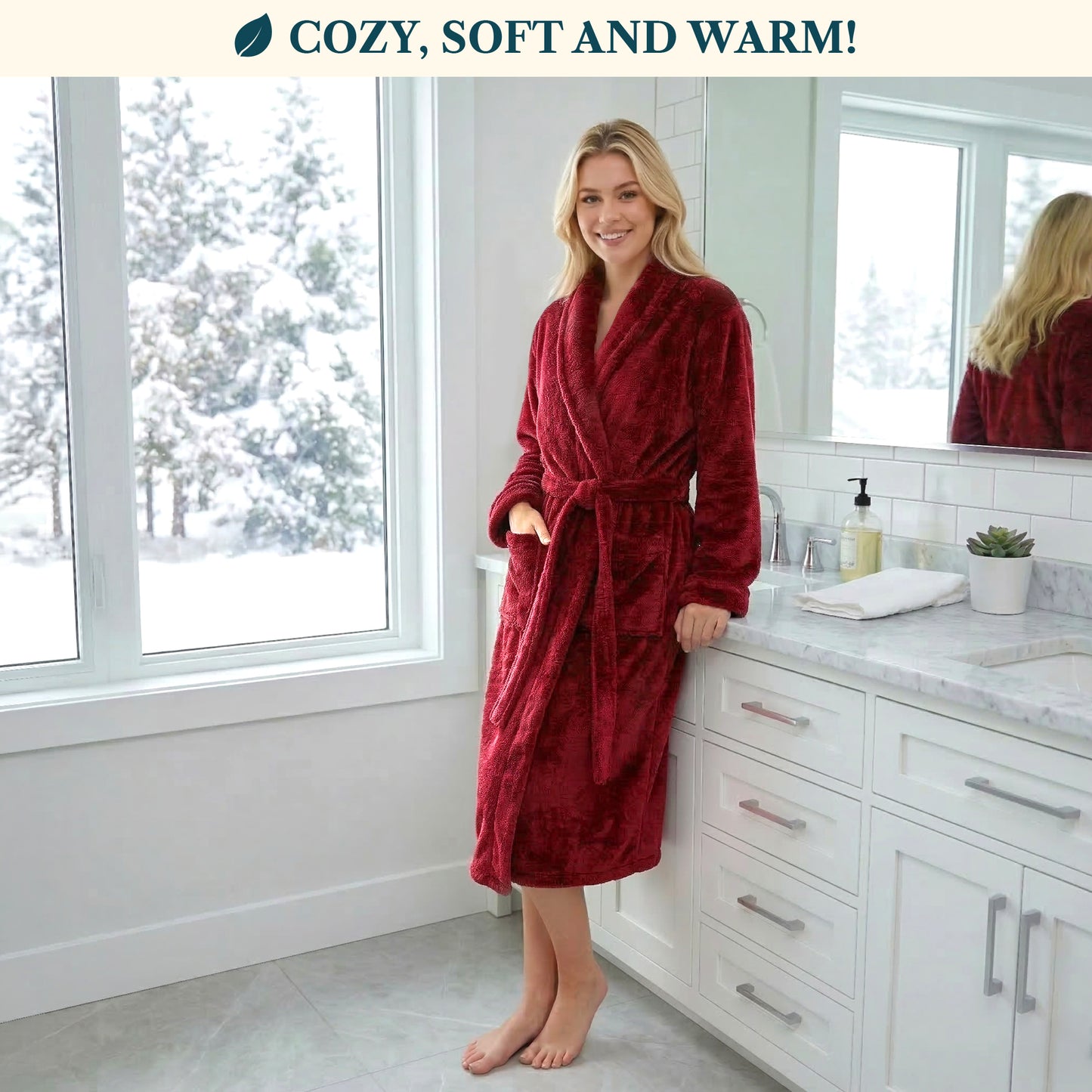 Women's Sherpa Fluffy Robe