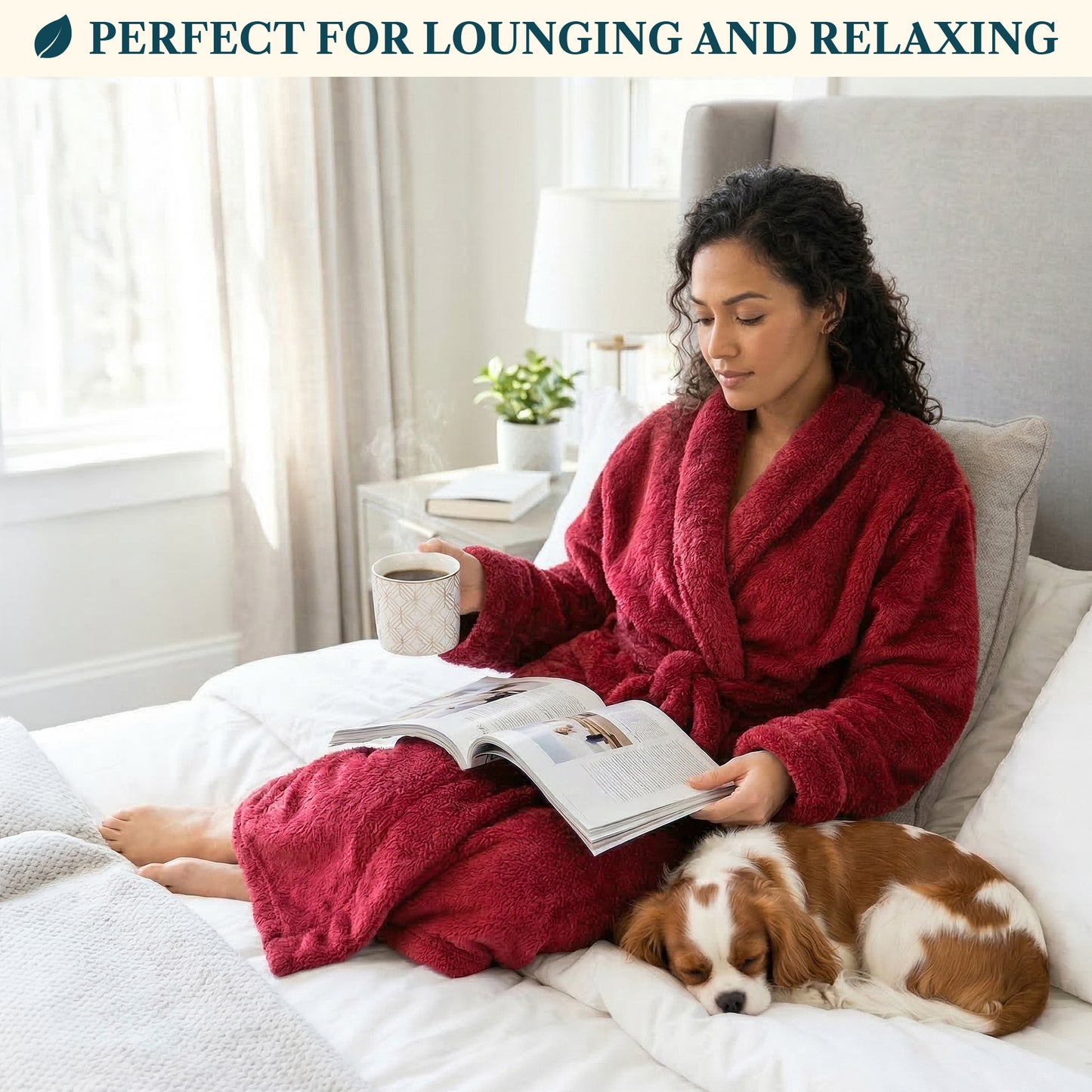 Women's Sherpa Fluffy Robe