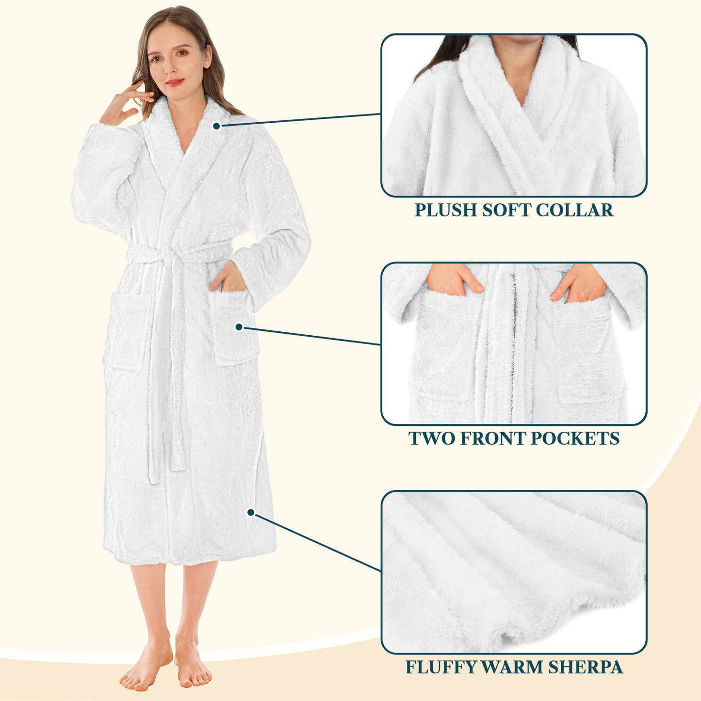 Women's Sherpa Fluffy Robe