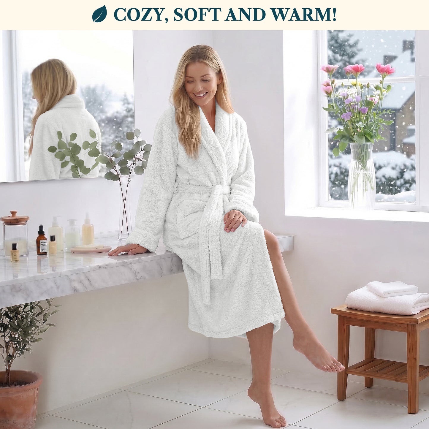 Women's Sherpa Fluffy Robe