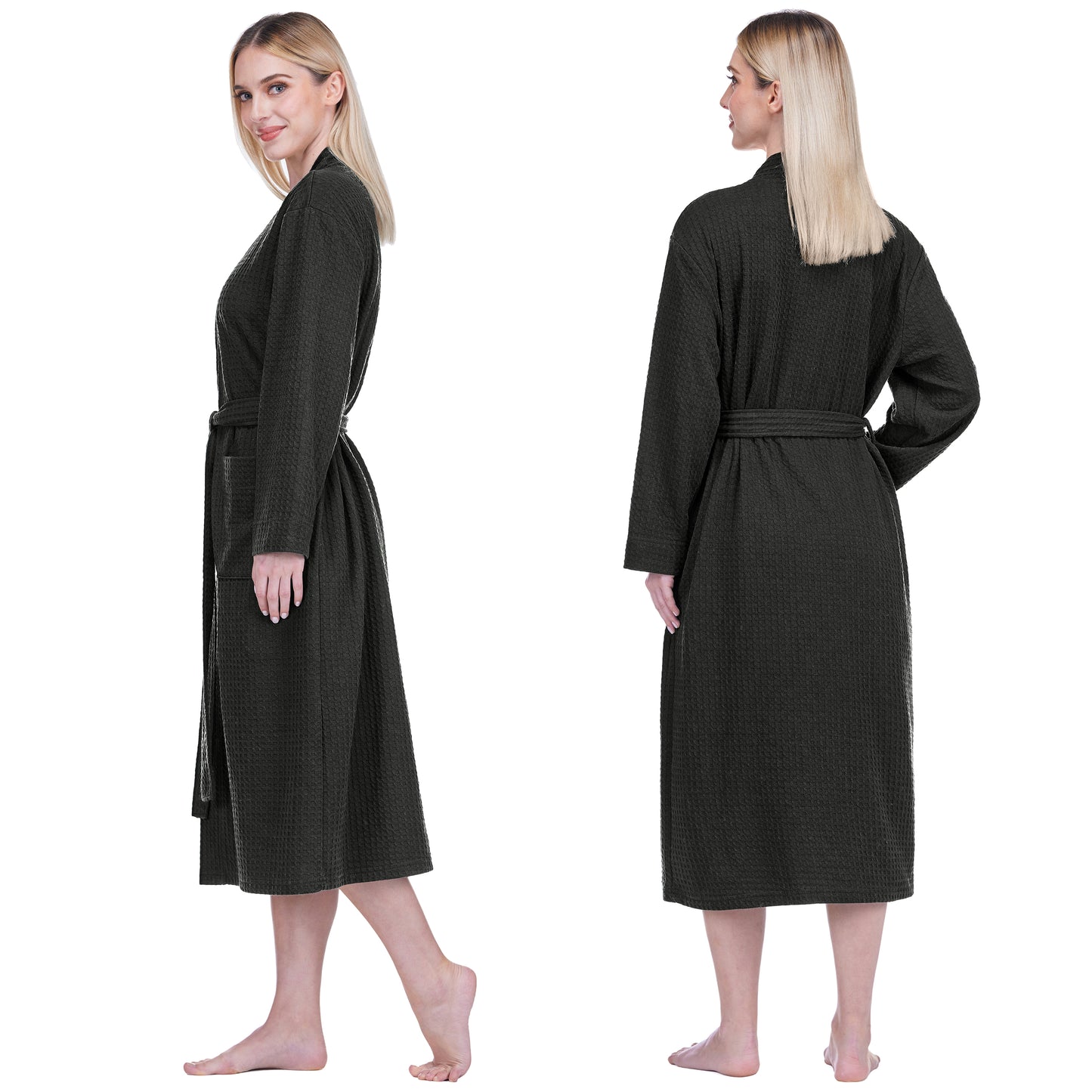 Women's Waffle Texture Knit Robe