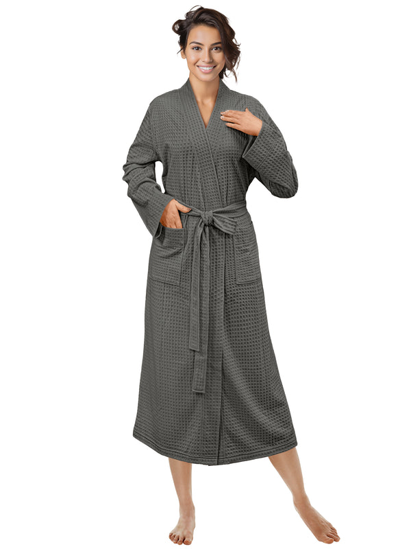 Women's Waffle Texture Knit Robe