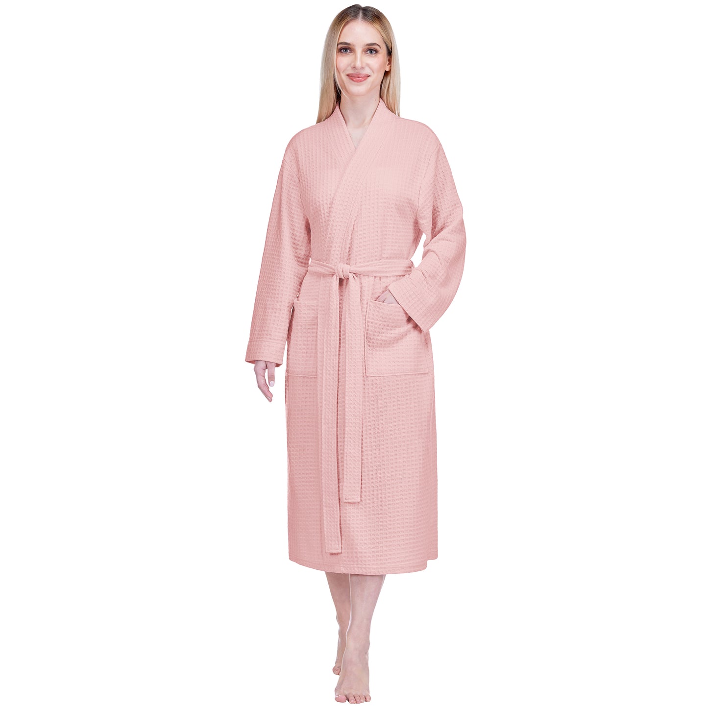 Women's Waffle Texture Knit Robe