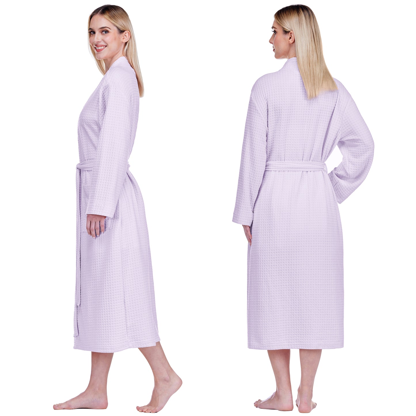 Women's Waffle Texture Knit Robe