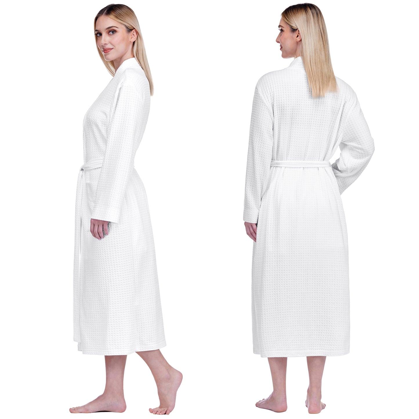 Women's Waffle Texture Knit Robe