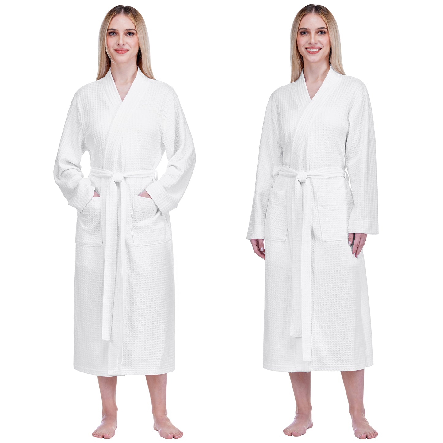 Women's Waffle Texture Knit Robe
