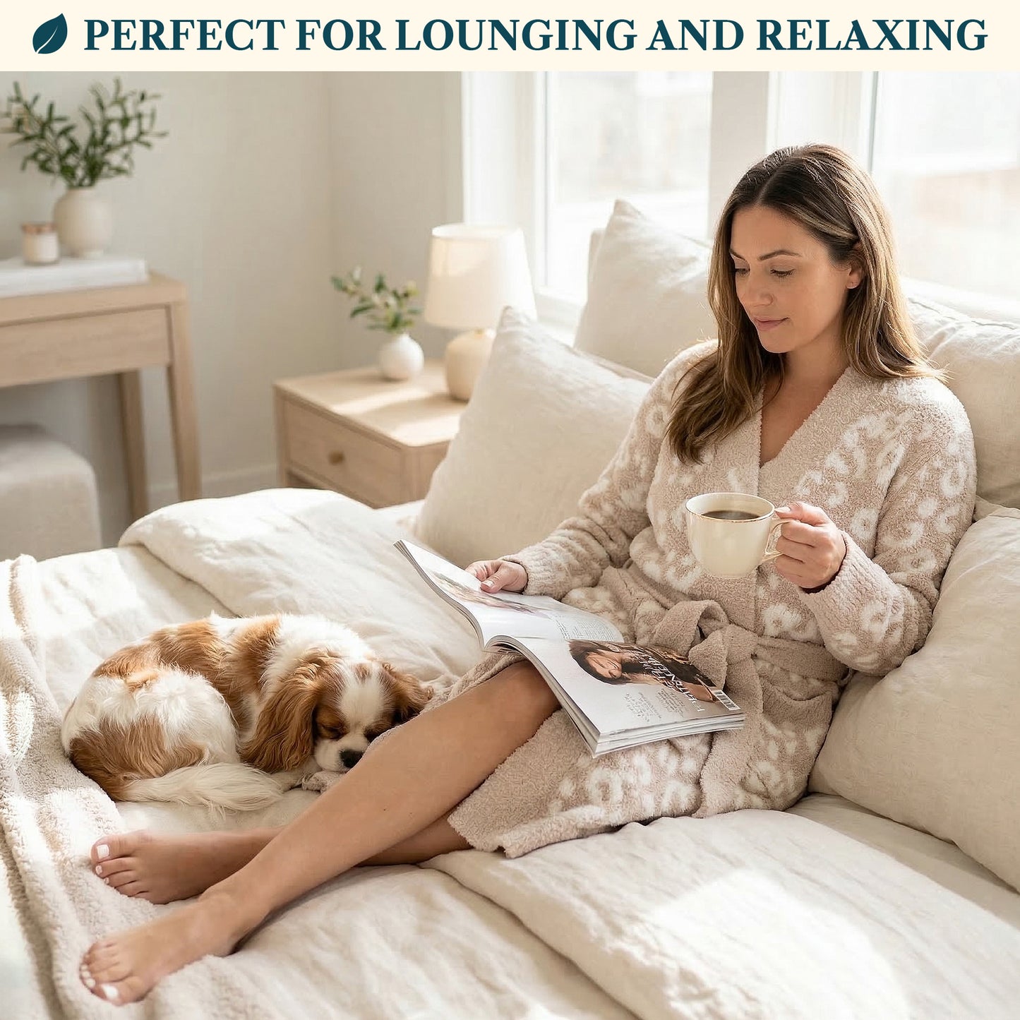 Women's Buttery Soft Knit Short Robe