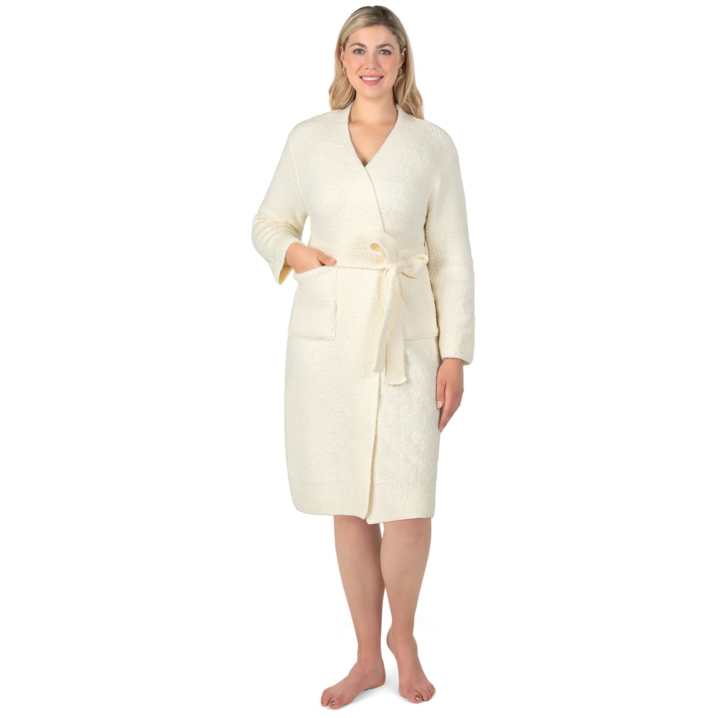 Women's Buttery Soft Knit Short Robe