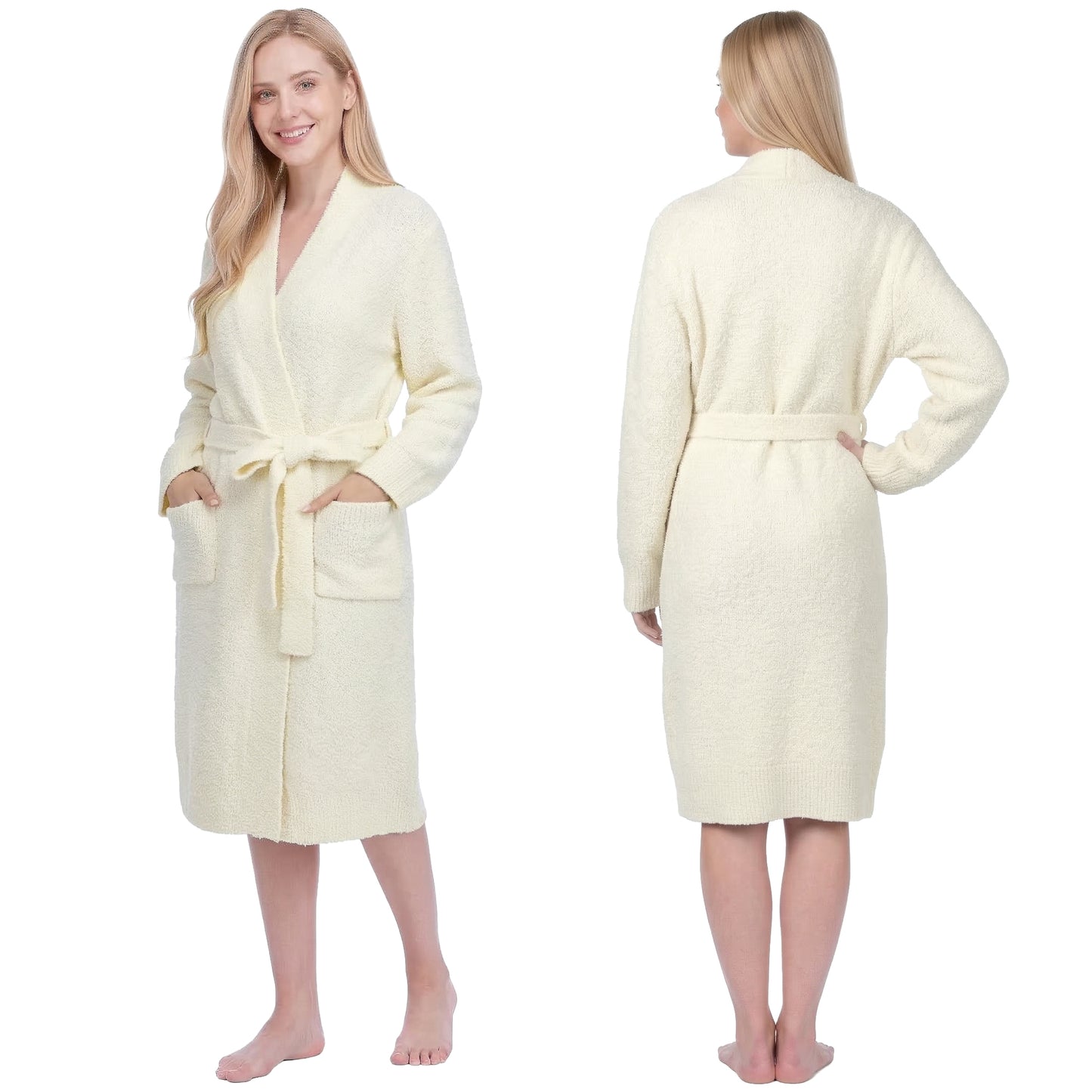 Women's Buttery Soft Knit Short Robe