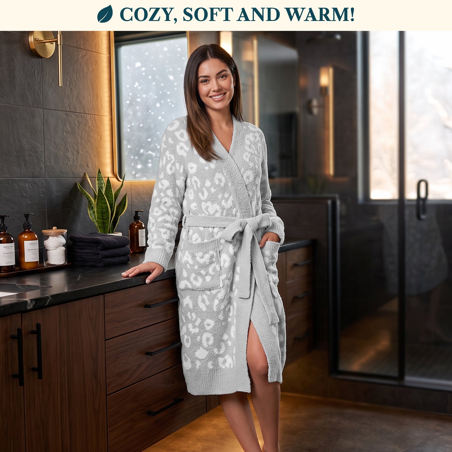 Women's Buttery Soft Knit Short Robe