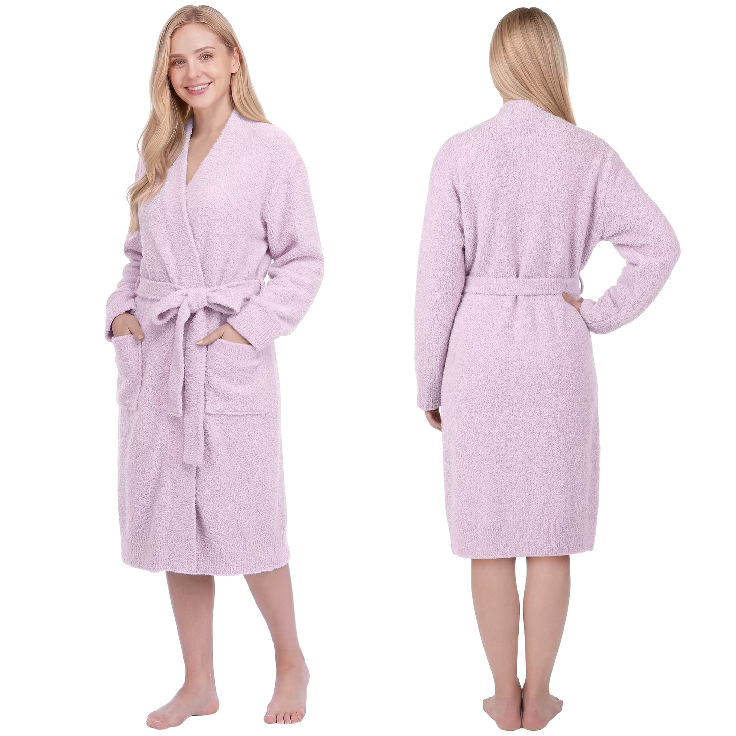 Women's Buttery Soft Knit Short Robe