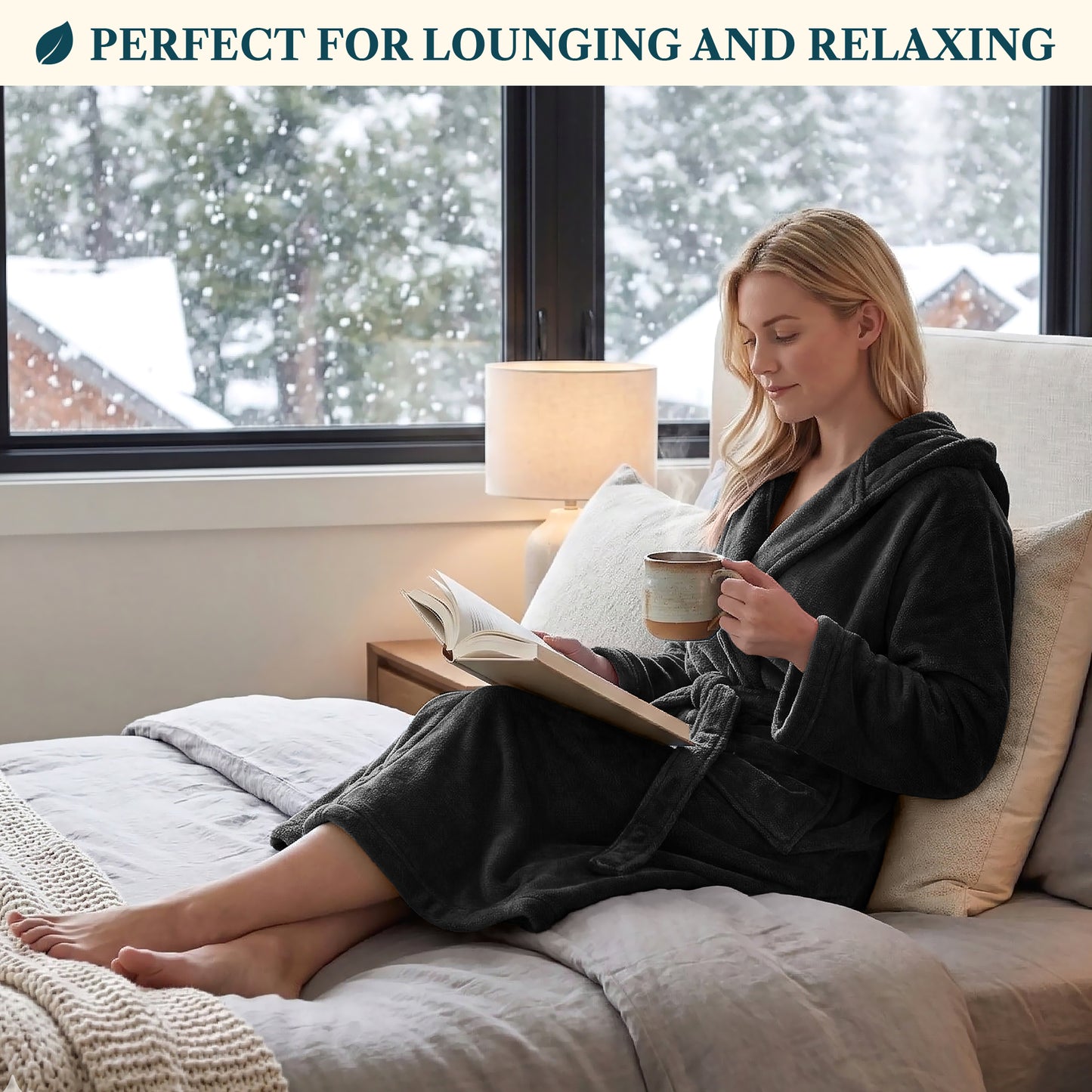 Women's Classic Fleece Robe with Hood