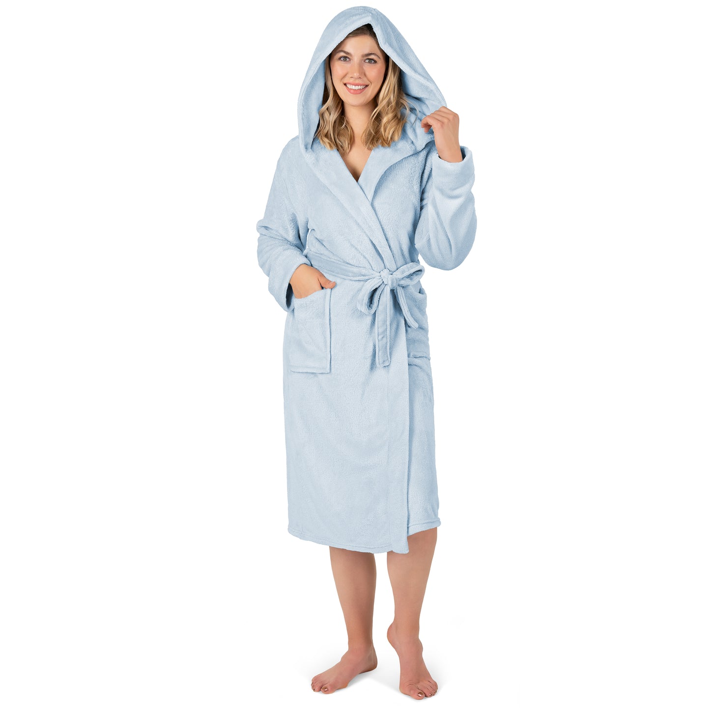 Women's Classic Fleece Robe with Hood