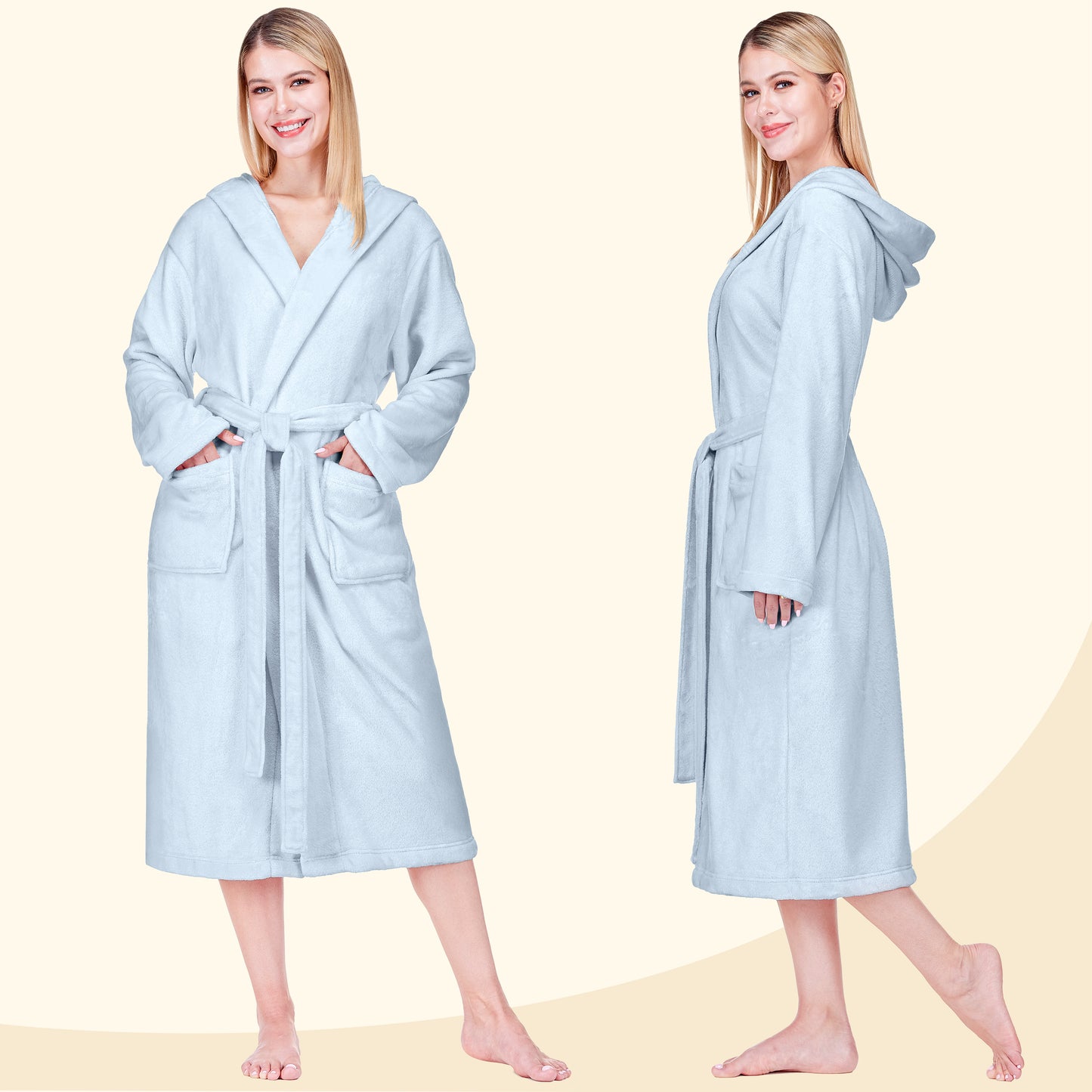 Women's Classic Fleece Robe with Hood