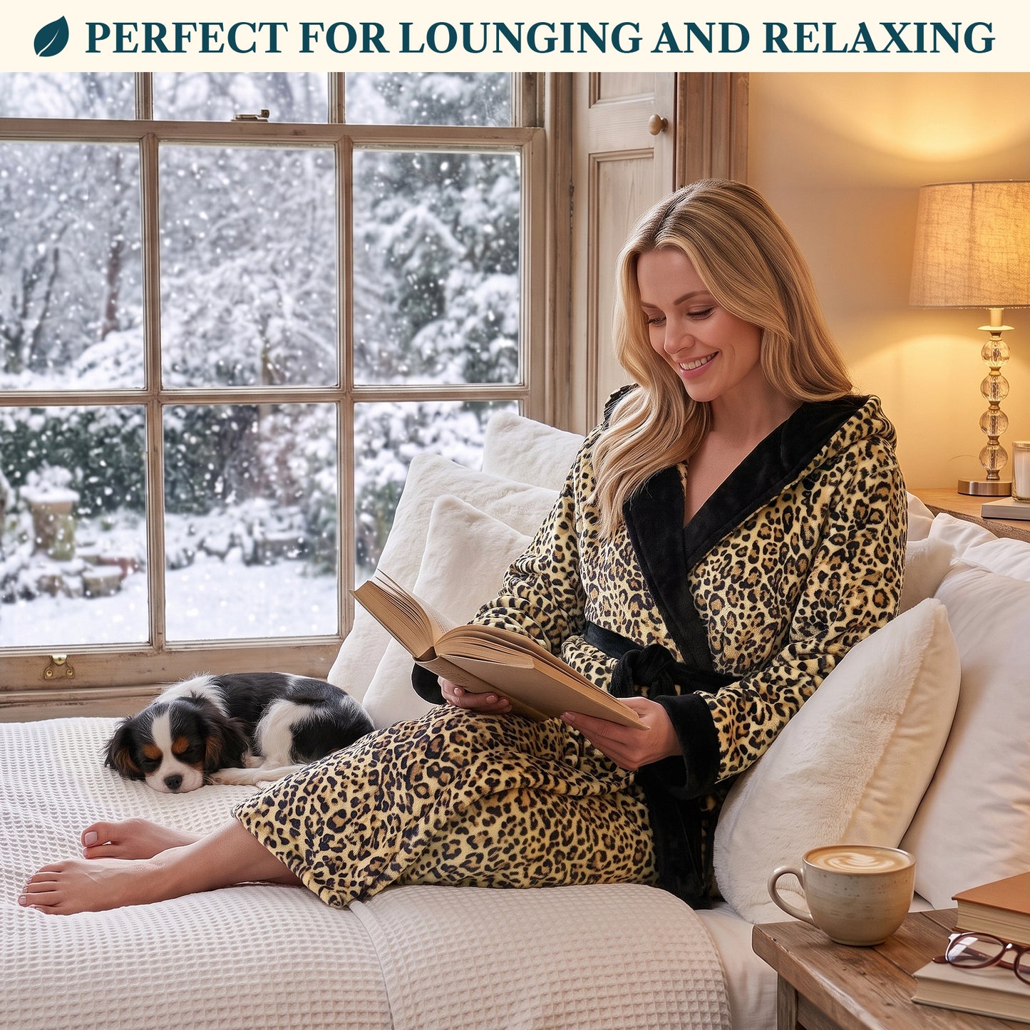 Women's Classic Fleece Robe with Hood