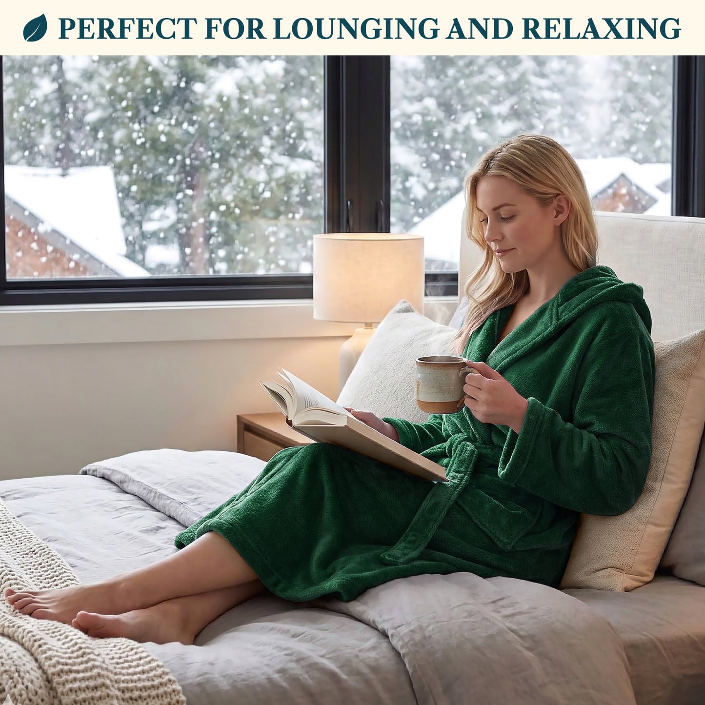 Women's Classic Fleece Robe with Hood