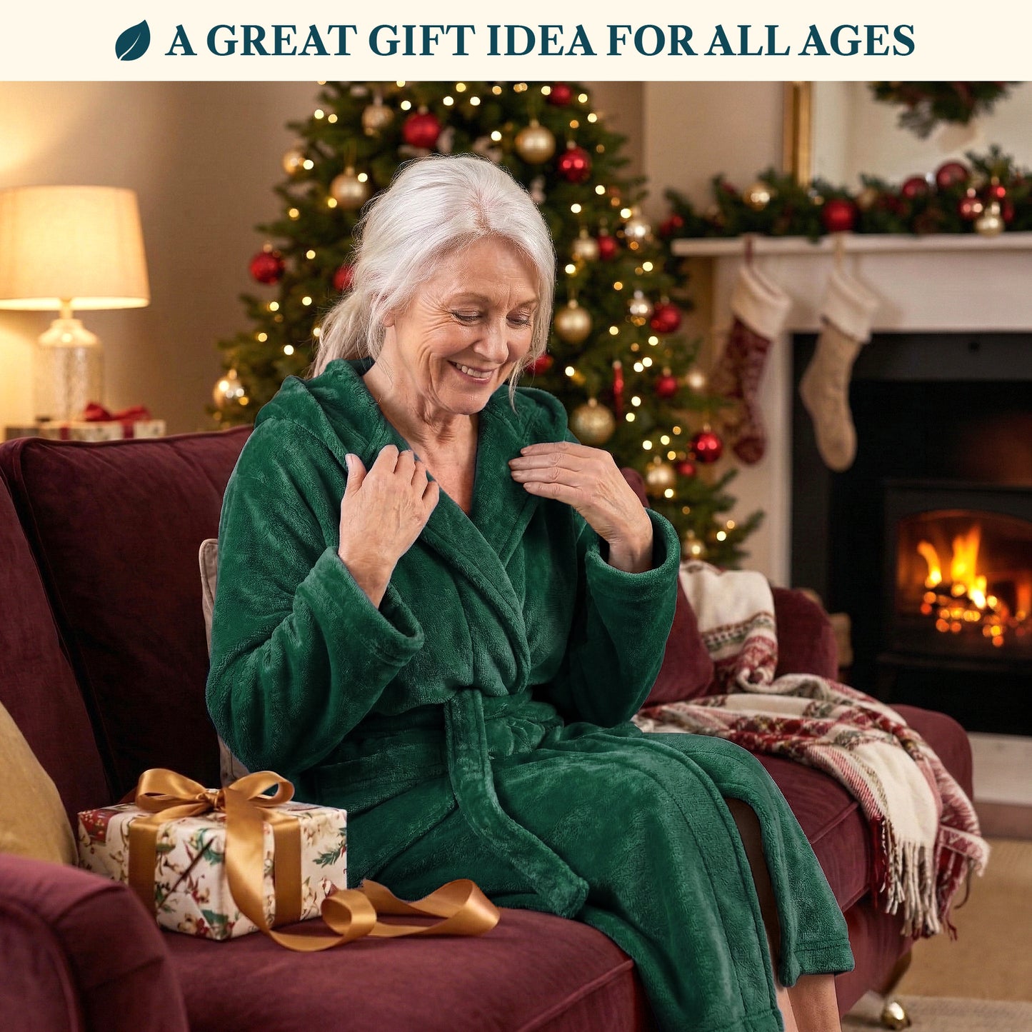 Women's Classic Fleece Robe with Hood