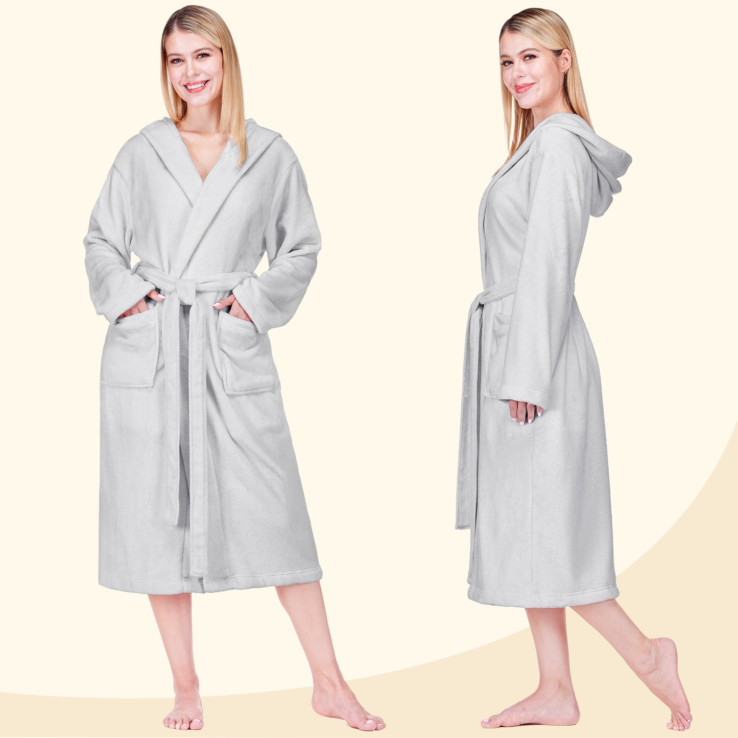 Women's Classic Fleece Robe with Hood