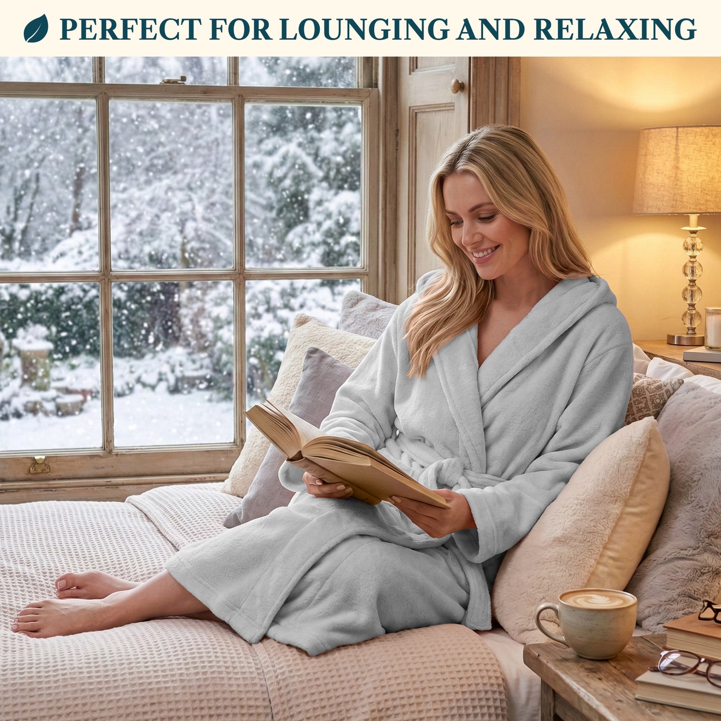 Women's Classic Fleece Robe with Hood