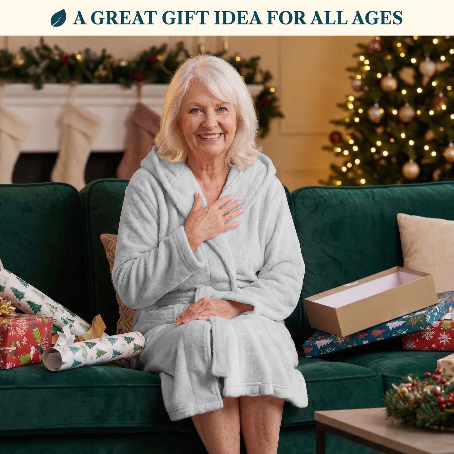 Women's Classic Fleece Robe with Hood