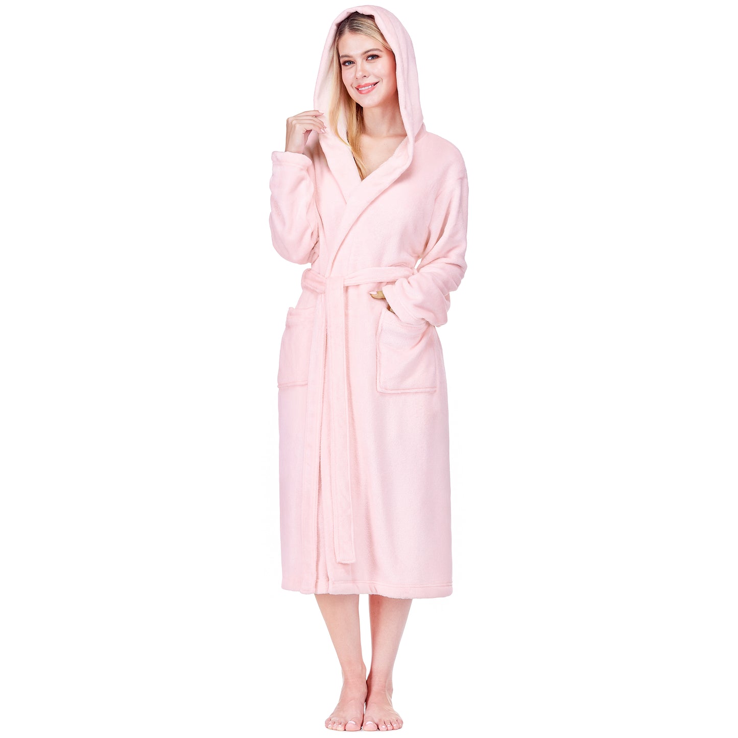 Women's Classic Fleece Robe with Hood