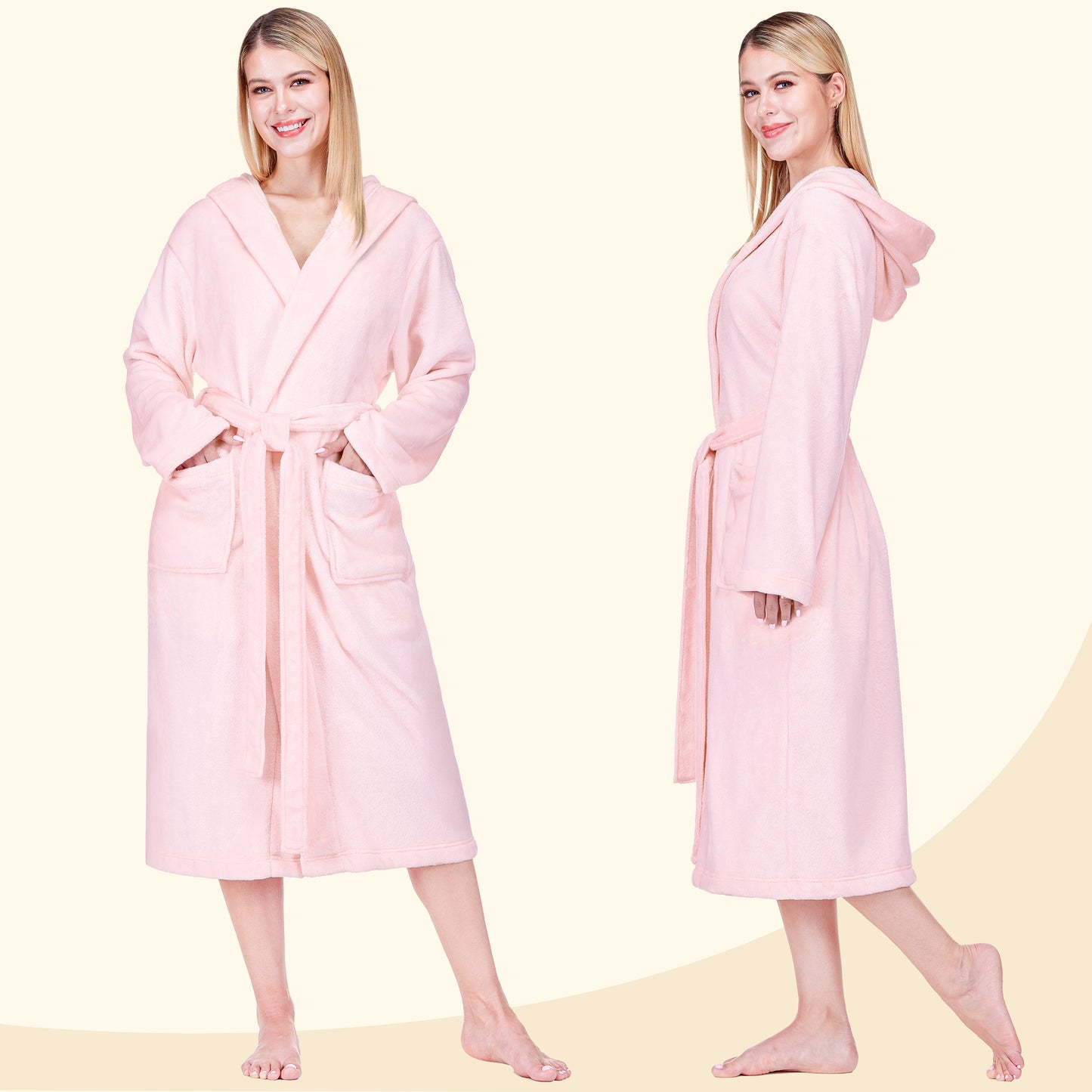 Women's Classic Fleece Robe with Hood