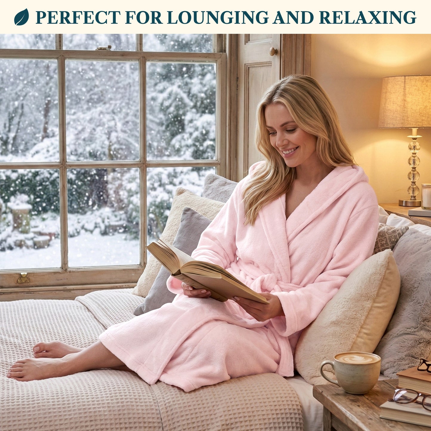 Women's Classic Fleece Robe with Hood