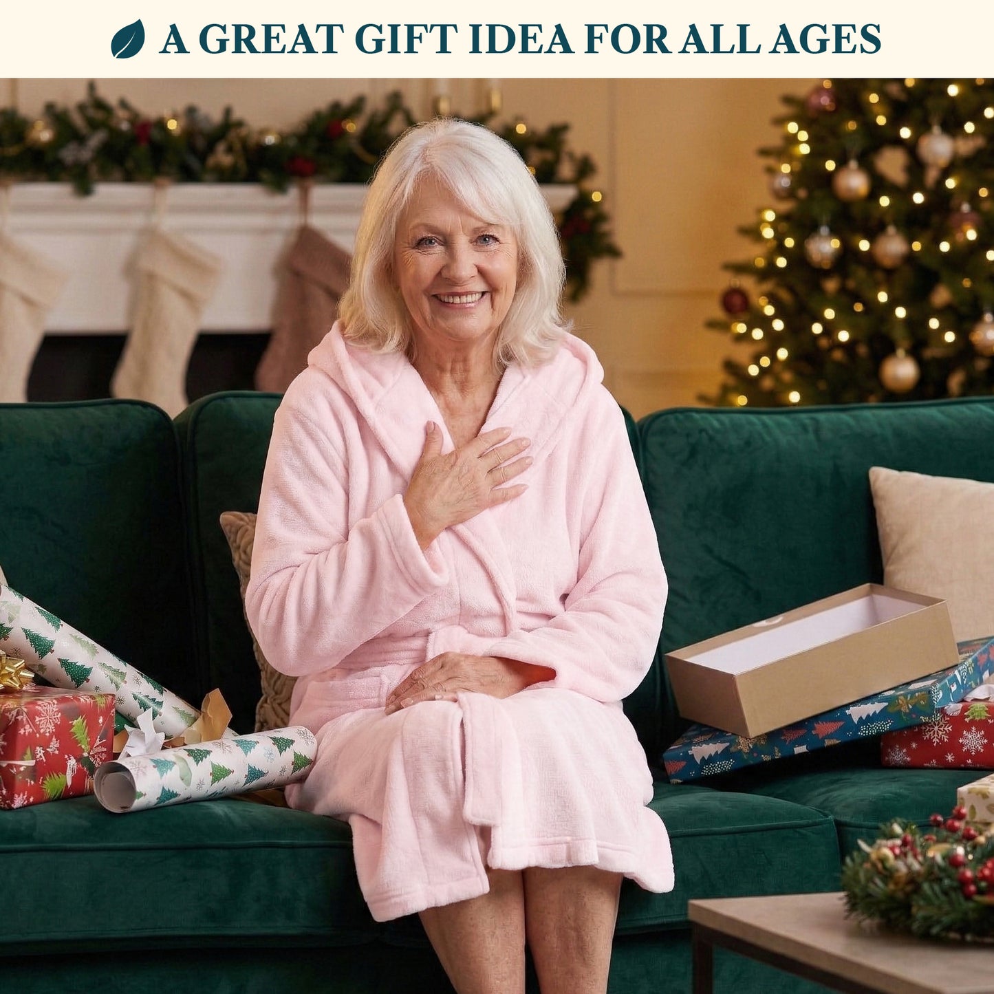 Women's Classic Fleece Robe with Hood