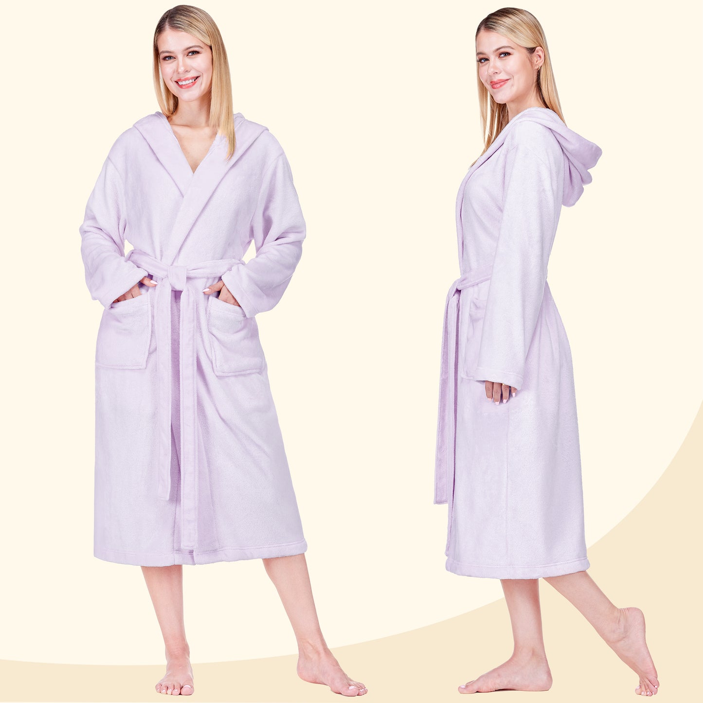 Women's Classic Fleece Robe with Hood