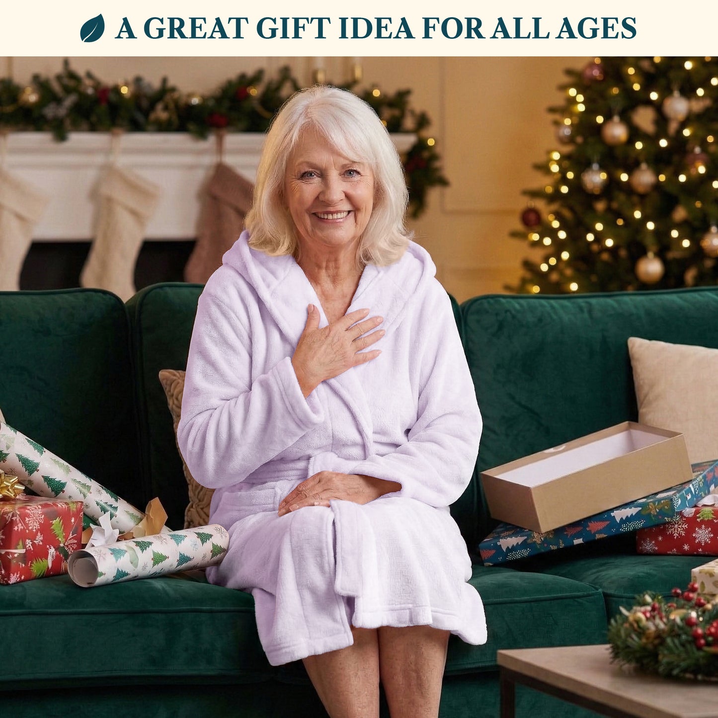 Women's Classic Fleece Robe with Hood