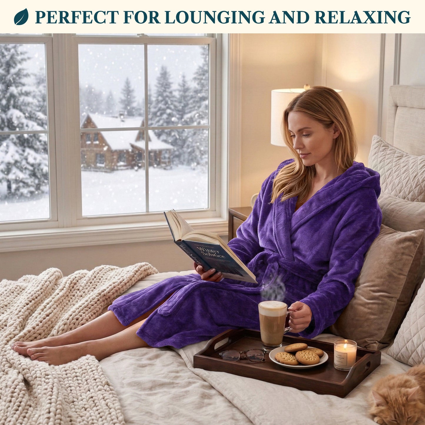 Women's Classic Fleece Robe with Hood