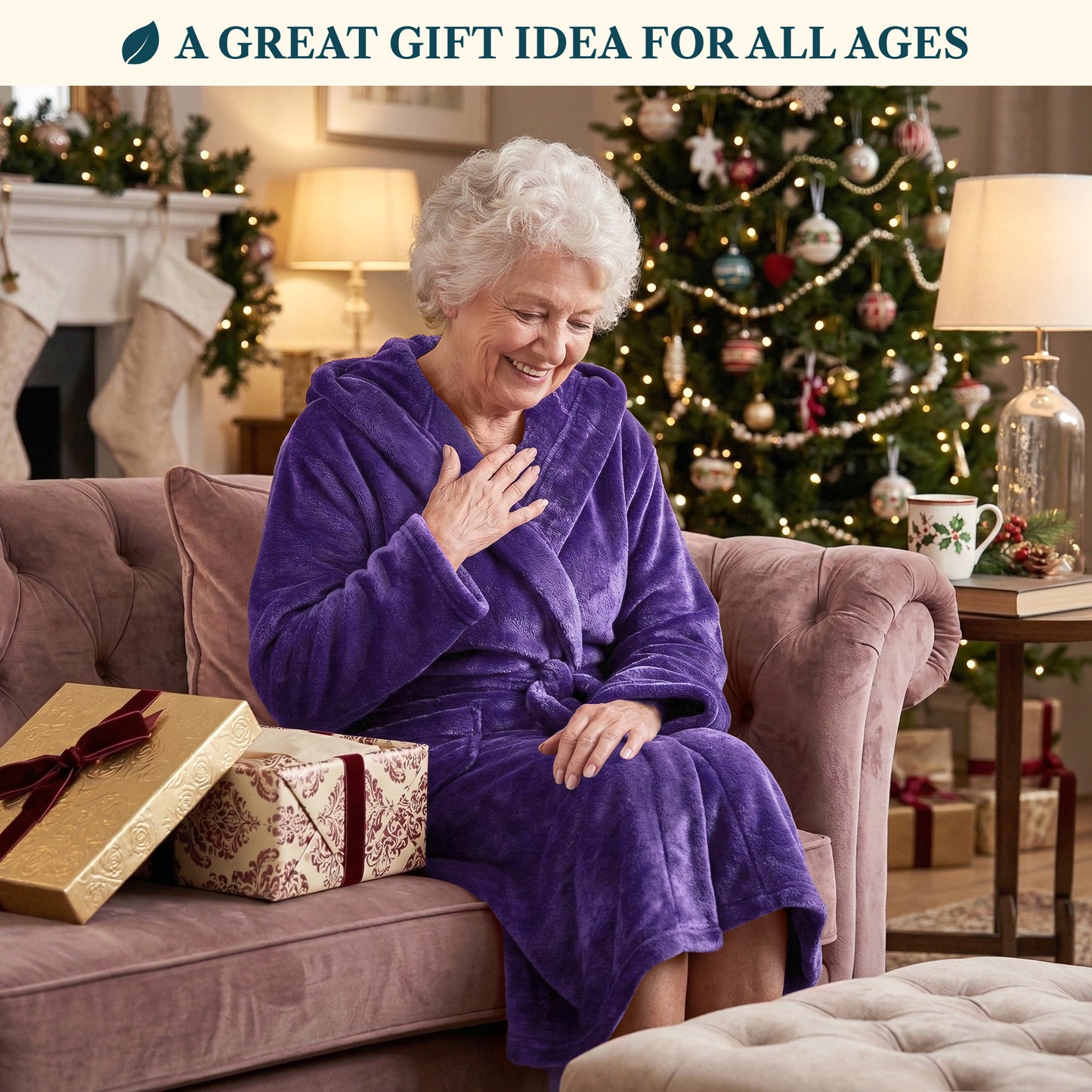 Women's Classic Fleece Robe with Hood