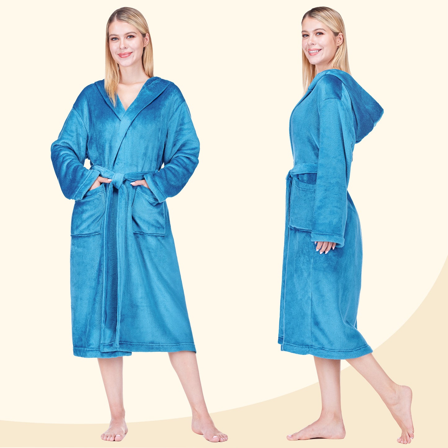 Women's Classic Fleece Robe with Hood