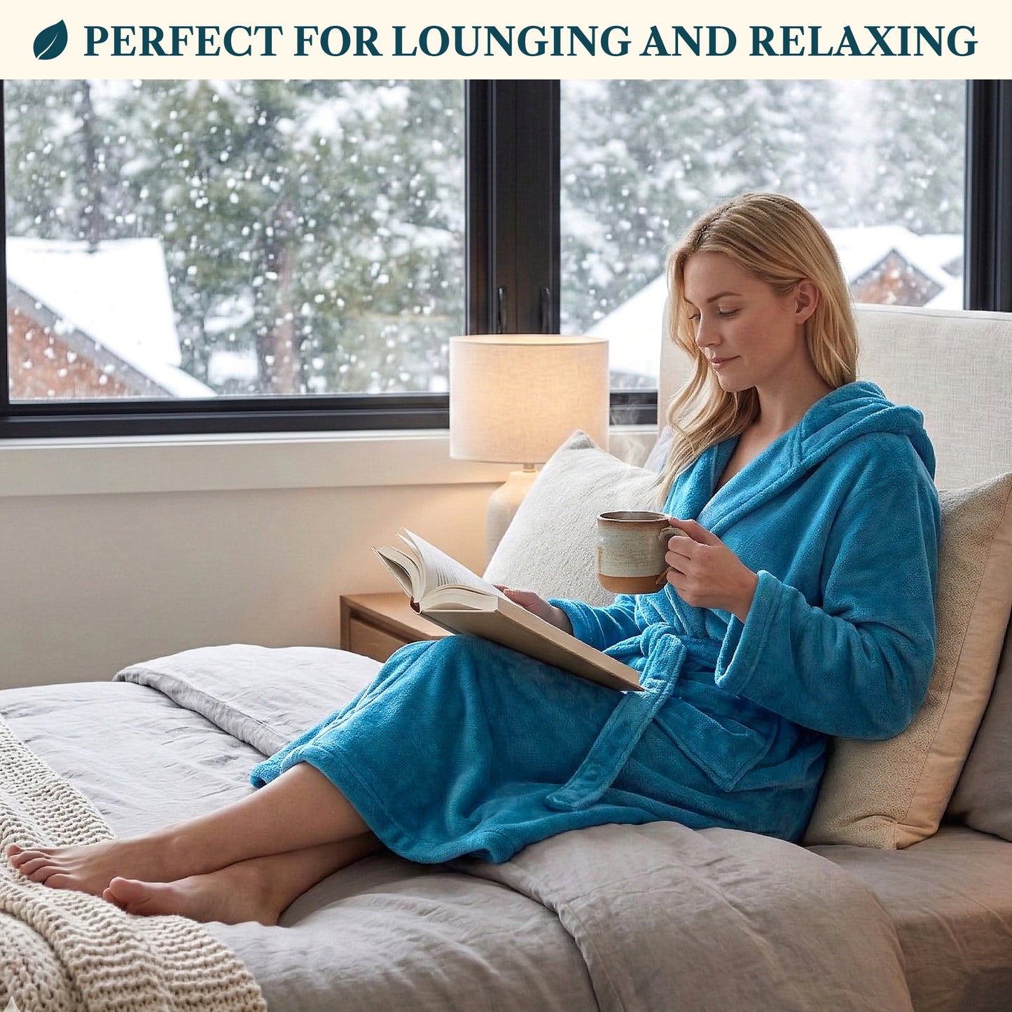 Women's Classic Fleece Robe with Hood
