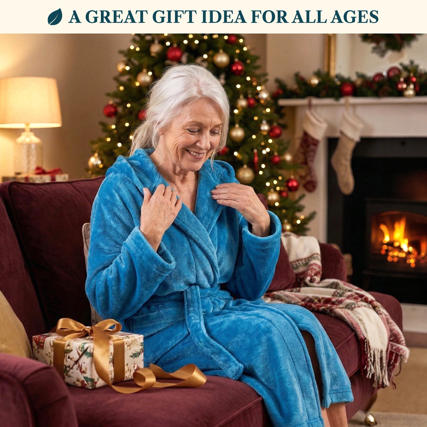 Women's Classic Fleece Robe with Hood